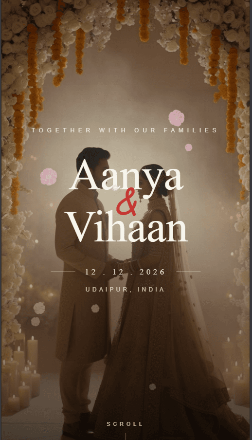 Featured wedding template